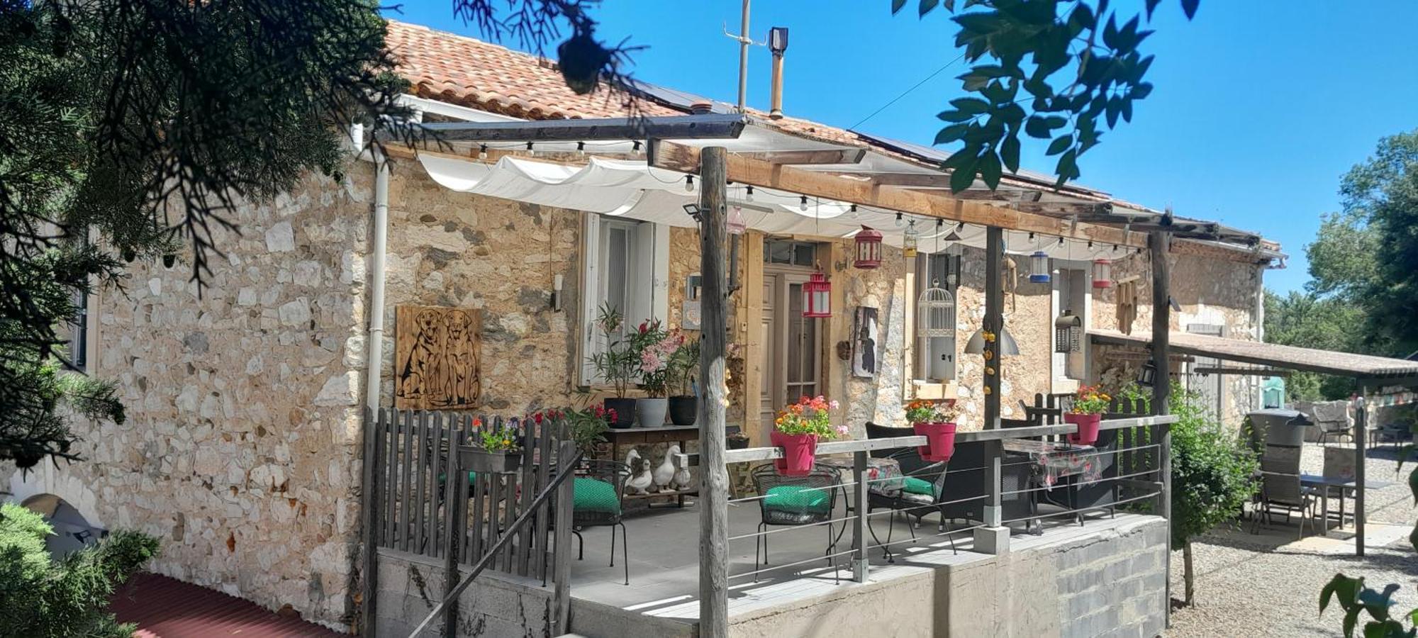 مبيت وإفطار Prades-sur-Vernazobre Sur La Bonnefooi المظهر الخارجي الصورة