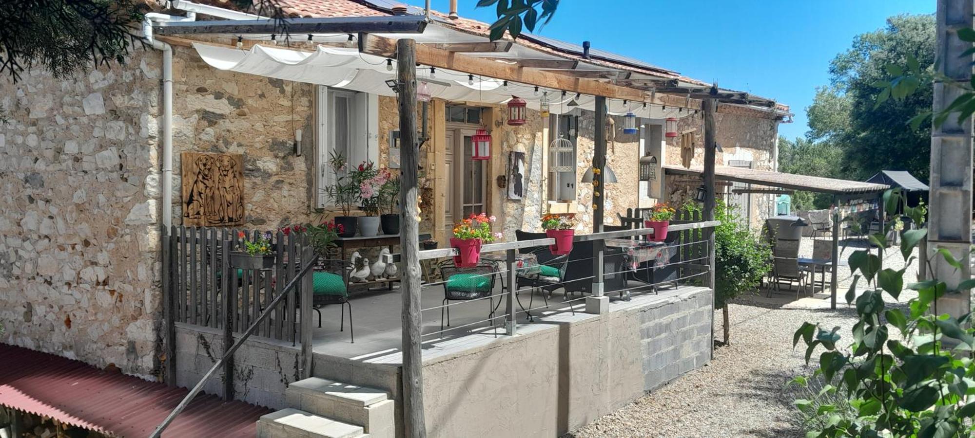 مبيت وإفطار Prades-sur-Vernazobre Sur La Bonnefooi المظهر الخارجي الصورة